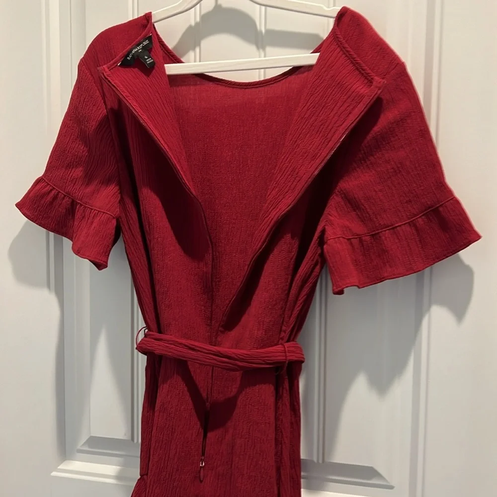 Banana Republic Red Ruffle Dress - Picture 15 of 16